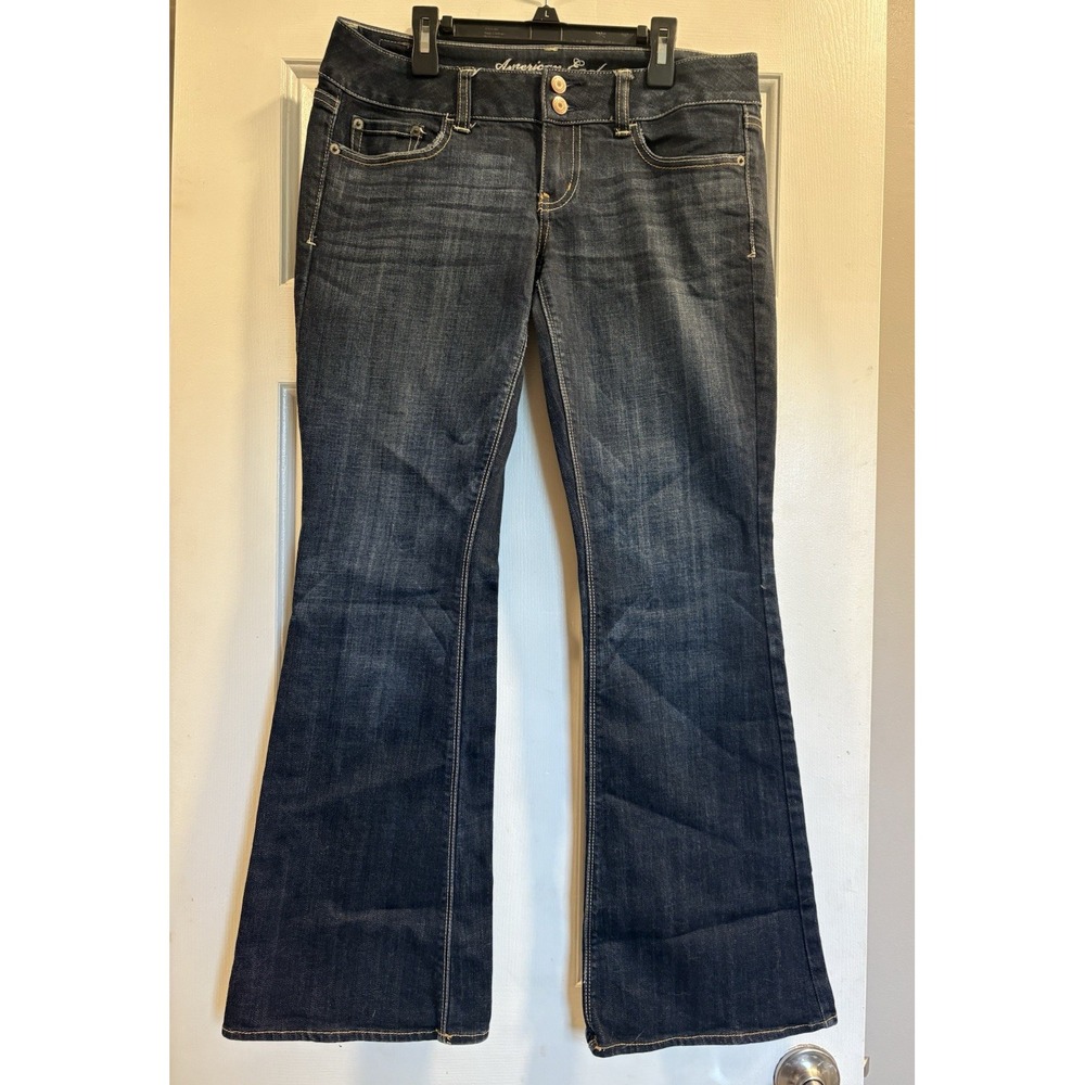 Vintage Y2K Low-rise American Eagle Flare Jeans Denim Stretch Women